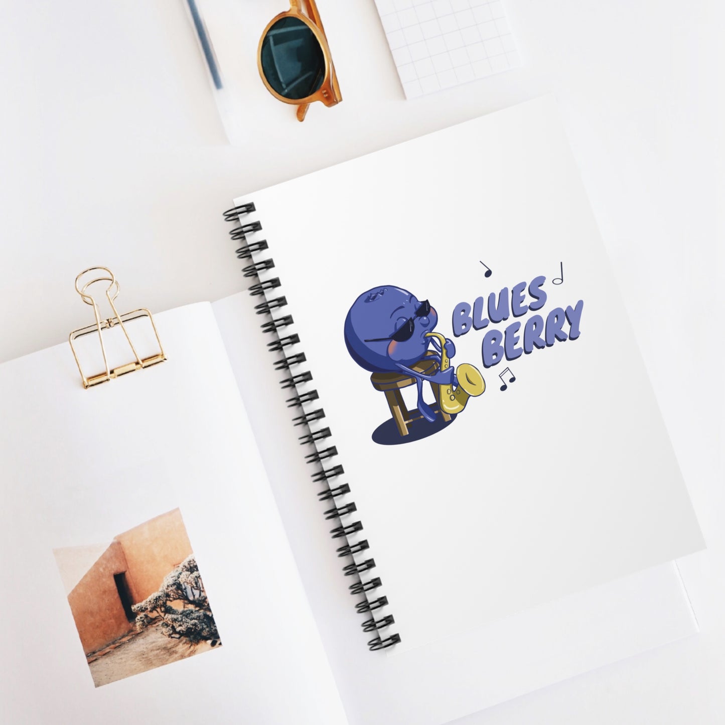 Blues Berry Spiral Journal
