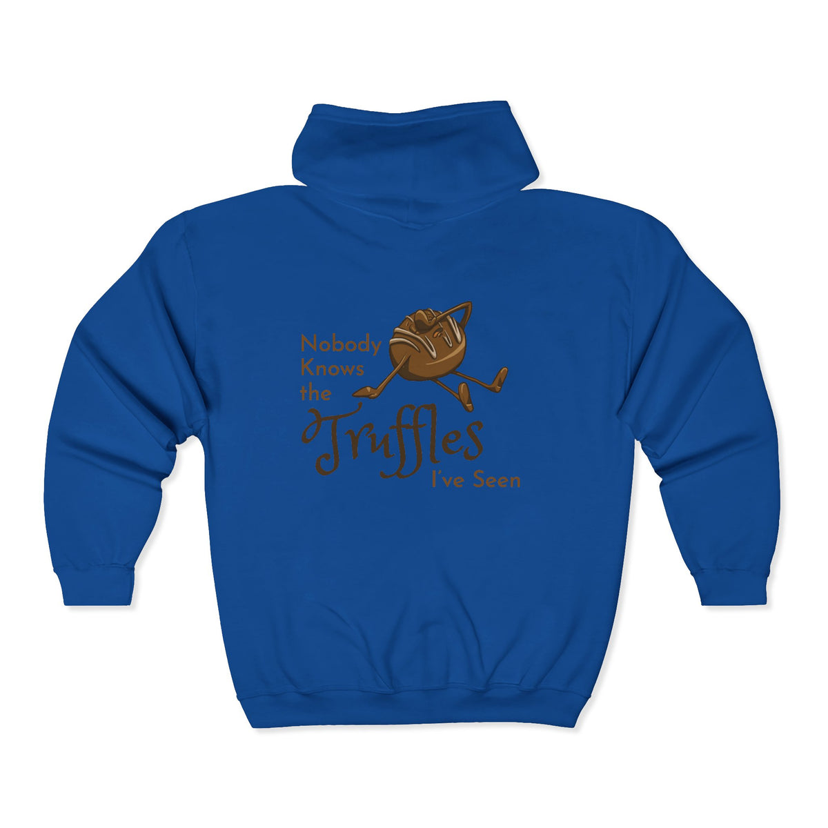 "Nobody Knows the Truffles I've Seen" Unisex Heavy Blend™ Full Zip Hooded Sweatshirt
