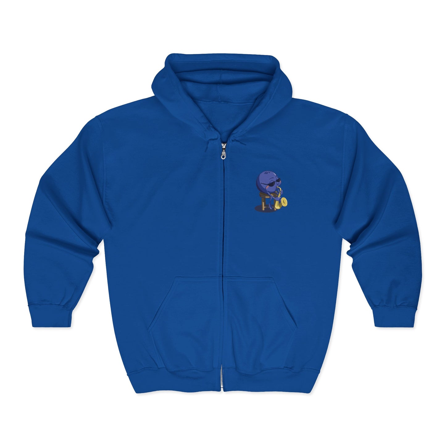 "Blues Berry" Unisex Heavy Blend™ Full Zip Hooded Sweatshirt