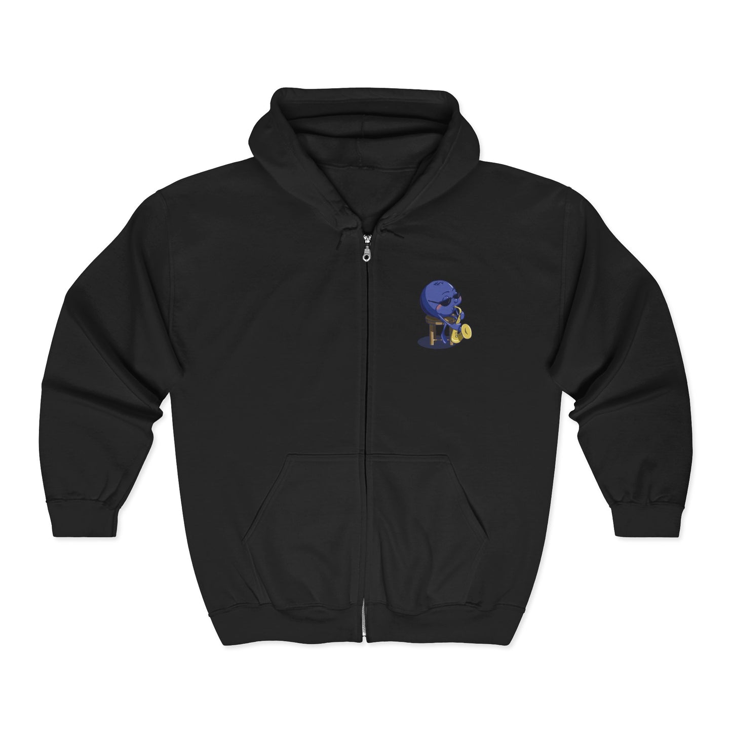 "Blues Berry" Unisex Heavy Blend™ Full Zip Hooded Sweatshirt