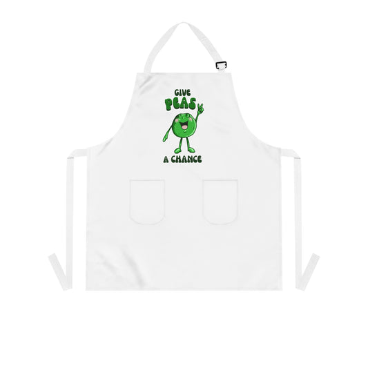 "Give Peas a Chance" Apron with Pockets