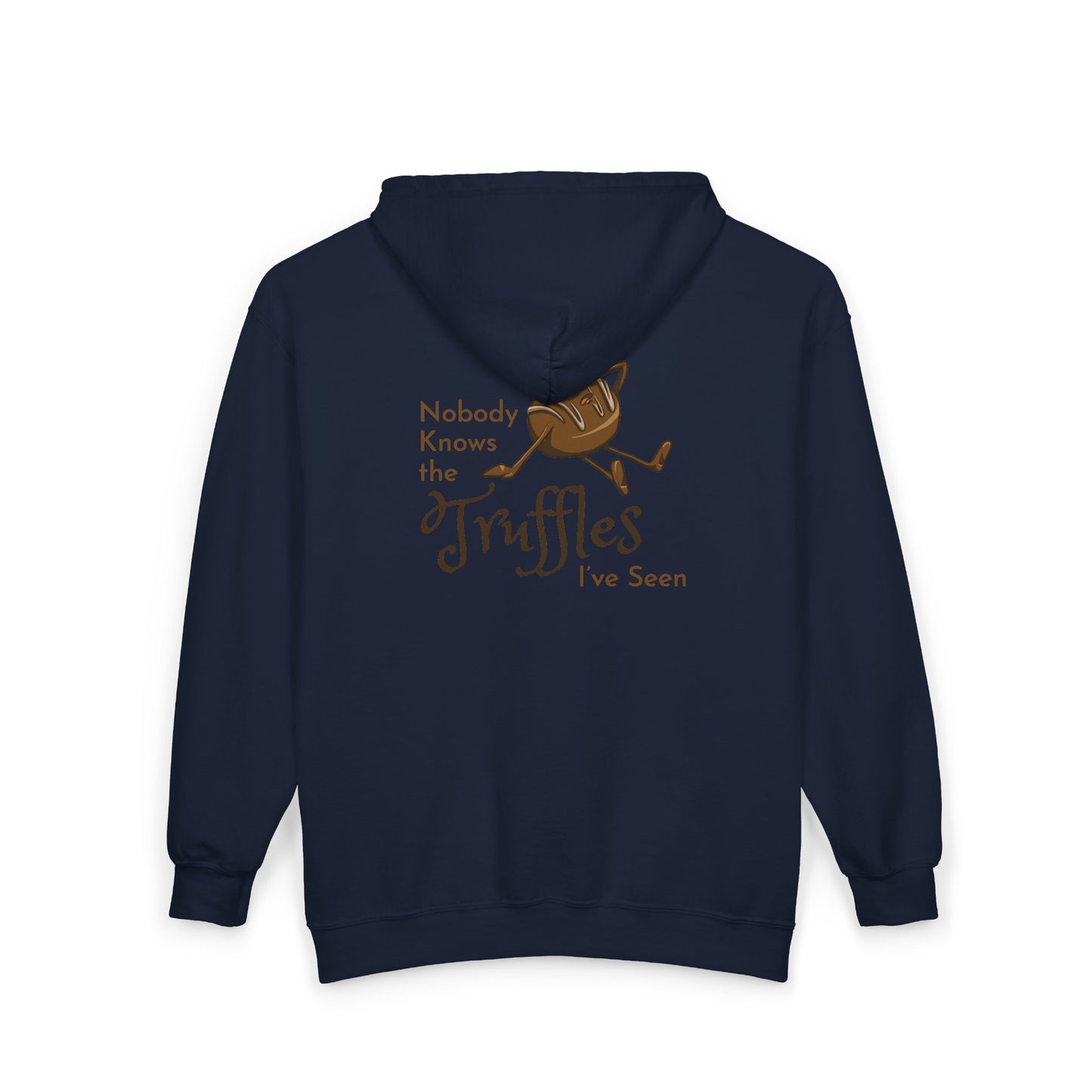 "Nobody Knows the Truffles I've Seen" Unisex Heavy Blend™ Full Zip Hooded Sweatshirt