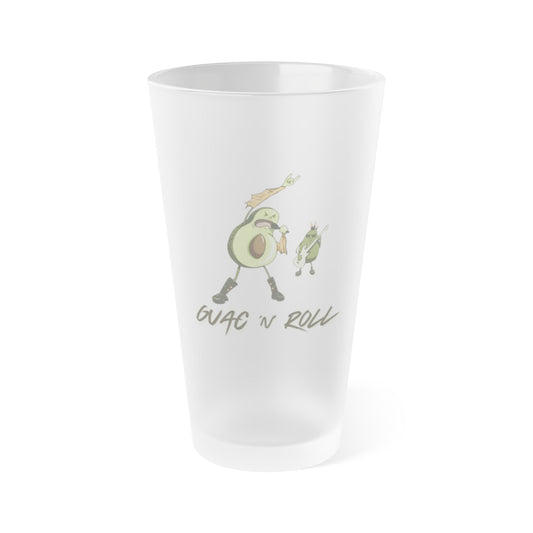 "Guac and Roll" Frosted Pint Glass