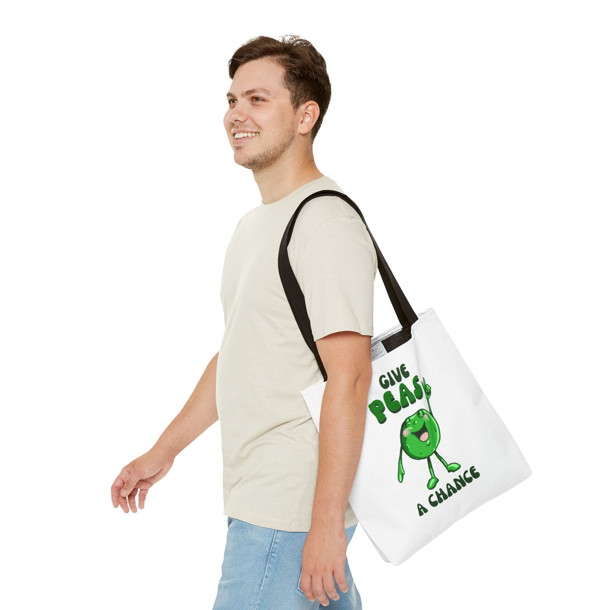 "Give Peas a Chance" Tote Bag