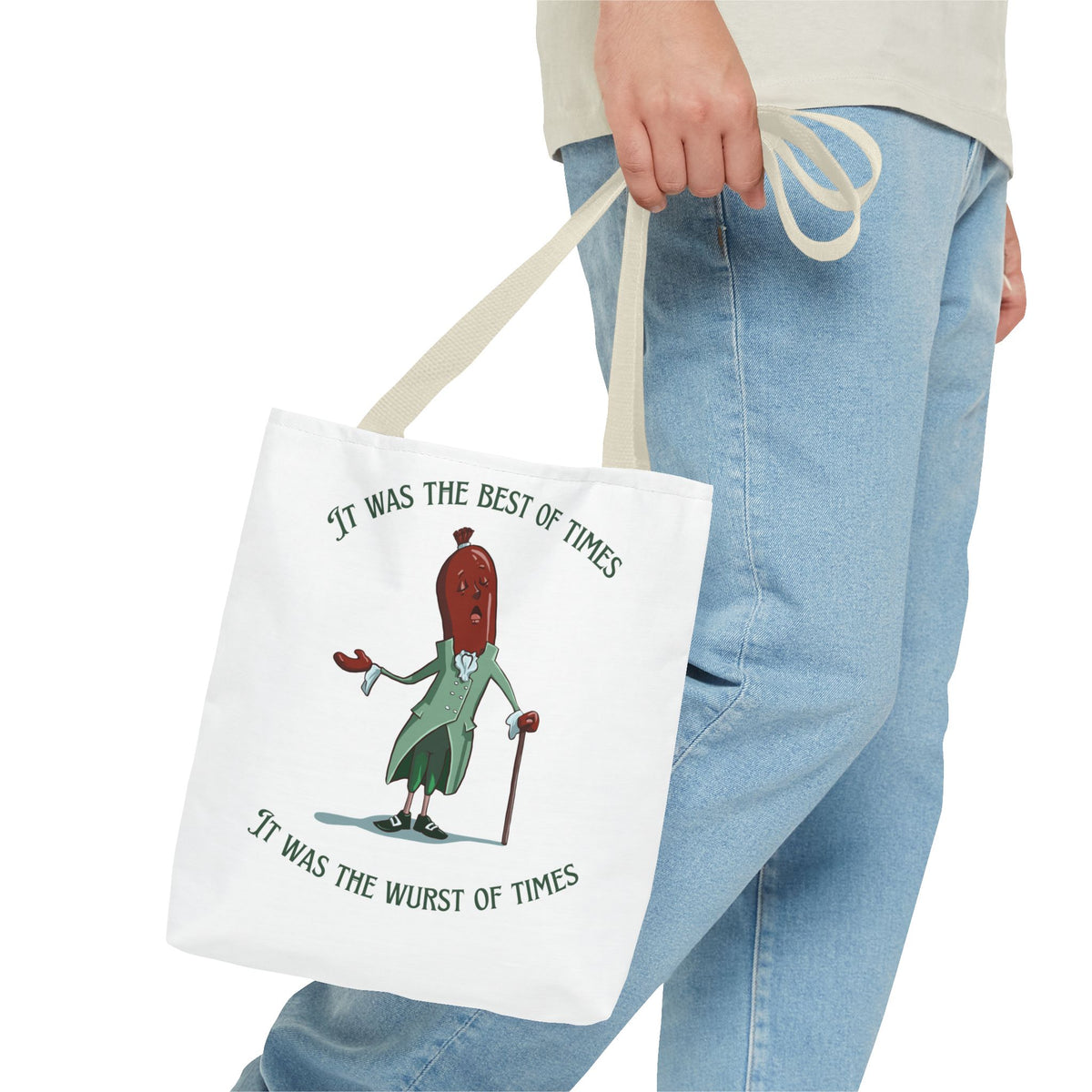 "It Was the Best of Times, It Was the Wurst of Times" Tote Bag