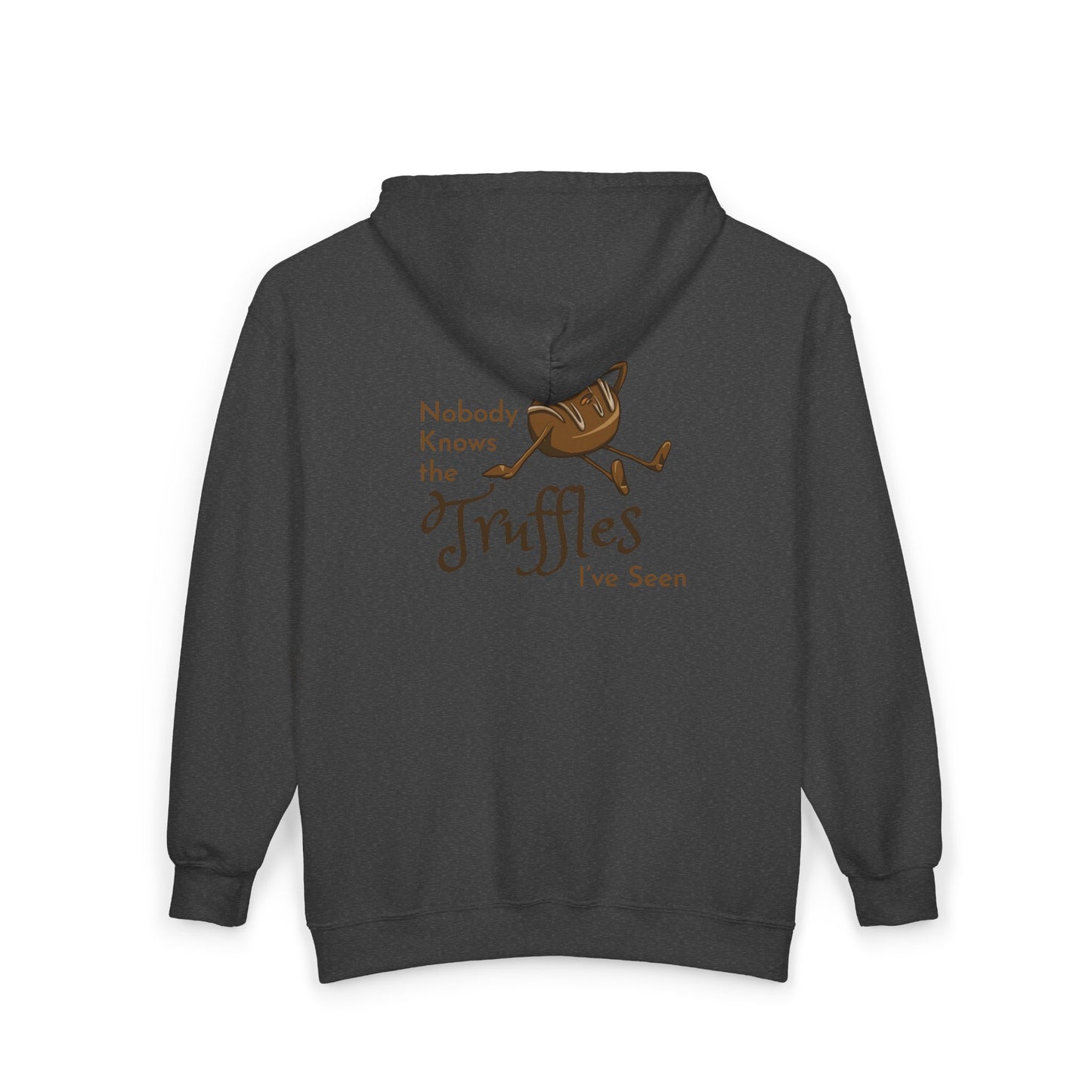 "Nobody Knows the Truffles I've Seen" Unisex Heavy Blend™ Full Zip Hooded Sweatshirt