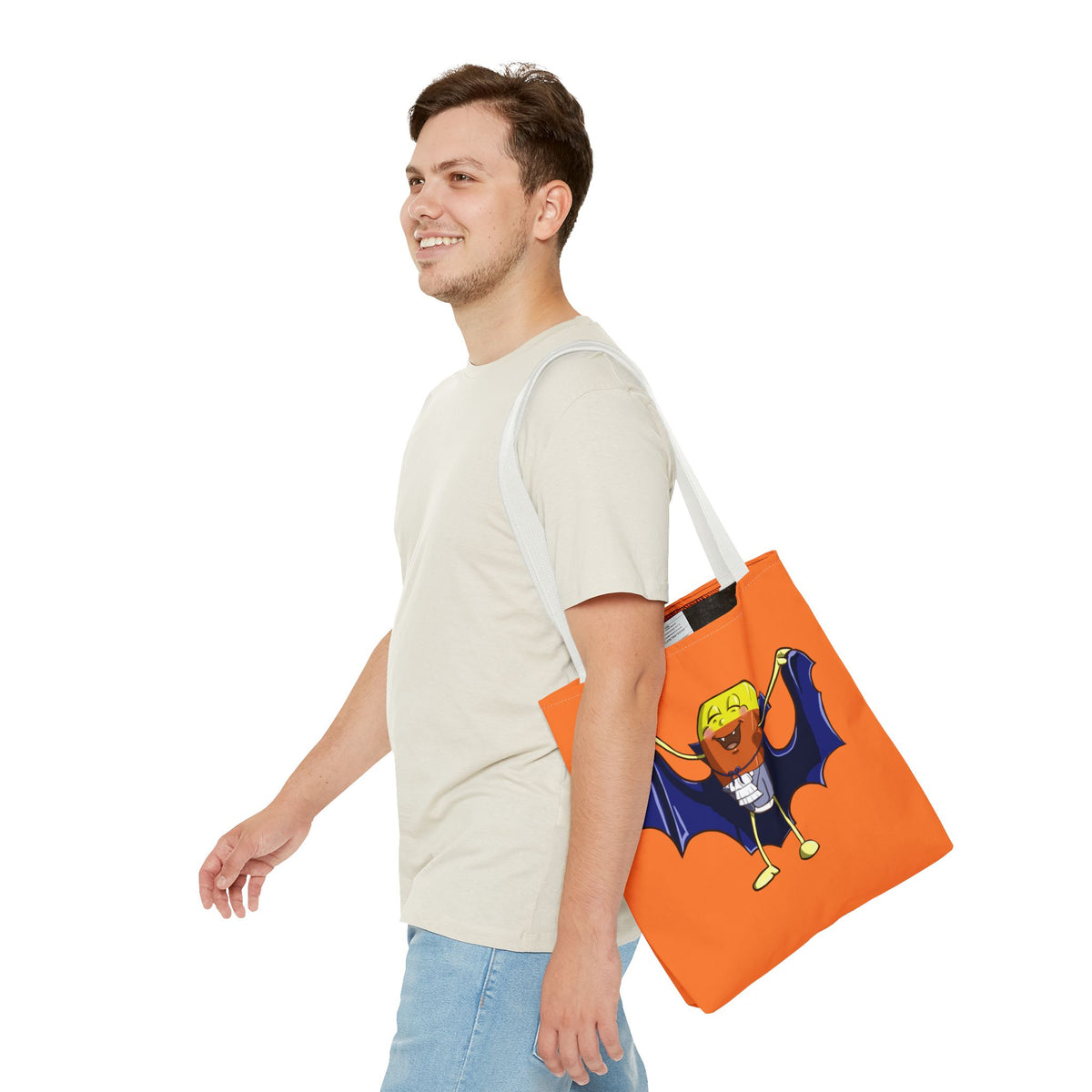 "Candy Corn Dracula" Tote Bag