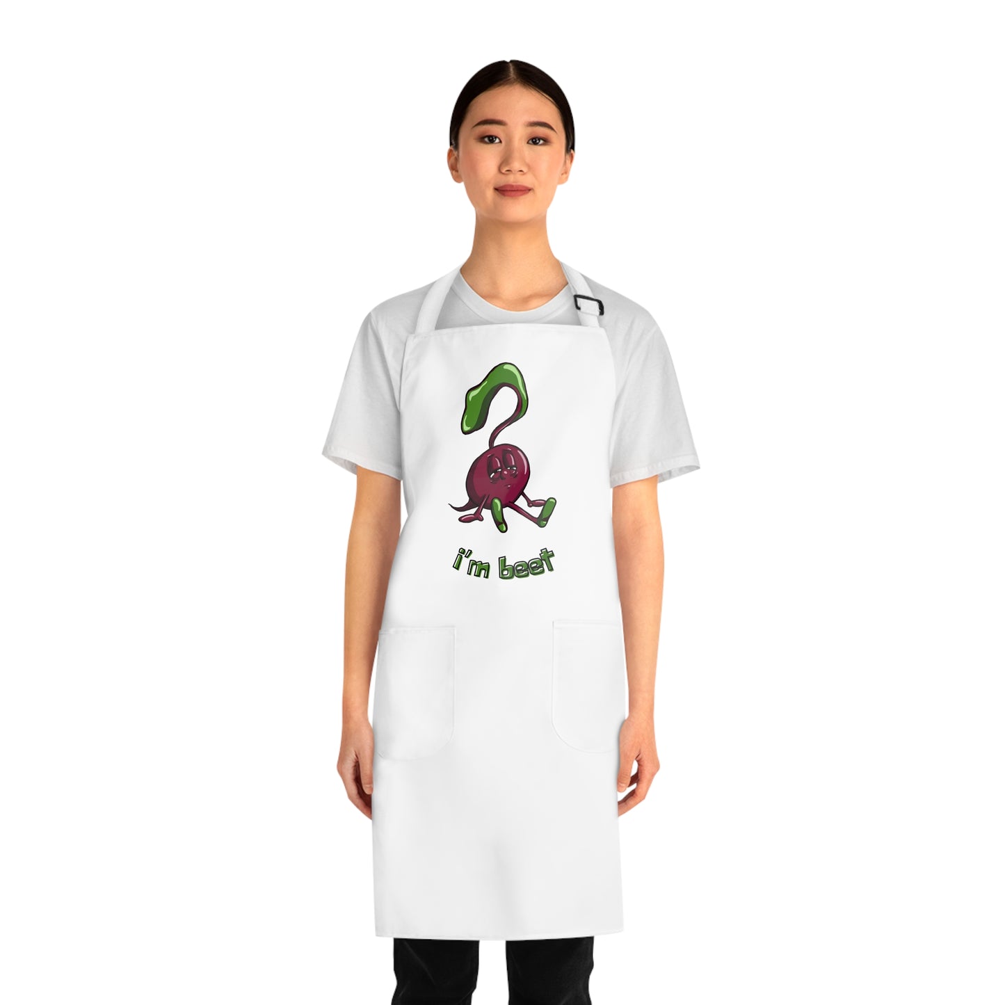 "I'm Beet" Apron with Pockets and Funny Beet Design