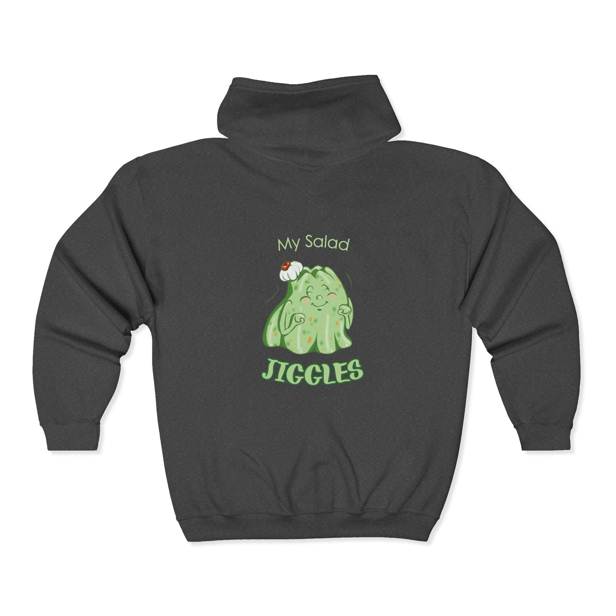 "My Salad Jiggles" Unisex Heavy Blend™ Full Zip Hooded Sweatshirt