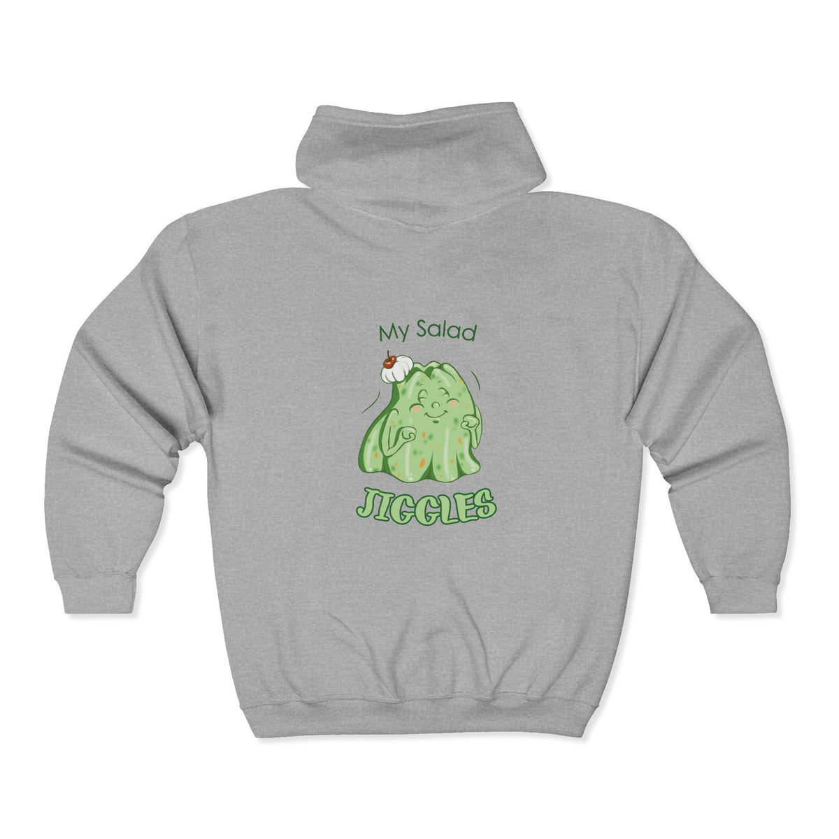 "My Salad Jiggles" Unisex Heavy Blend™ Full Zip Hooded Sweatshirt