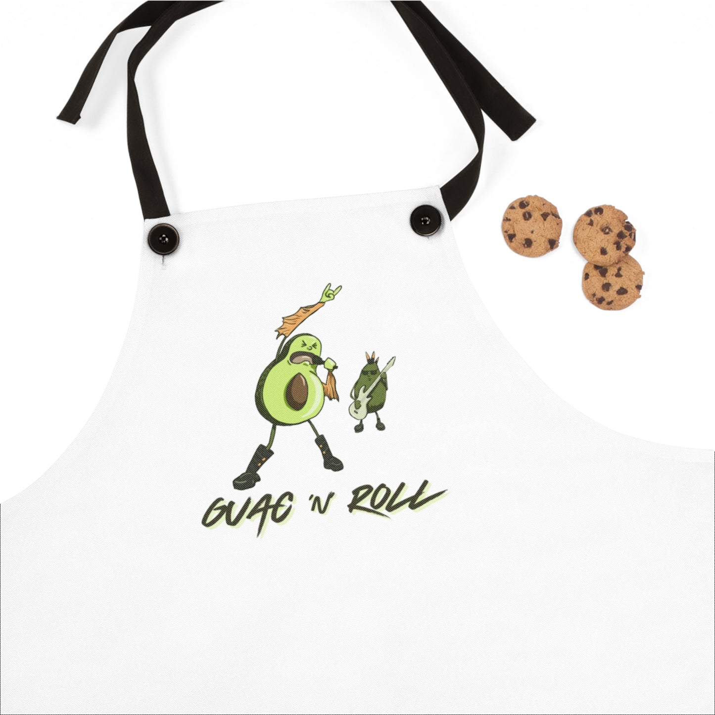 "Guac and Roll" Apron with Contrasting Straps