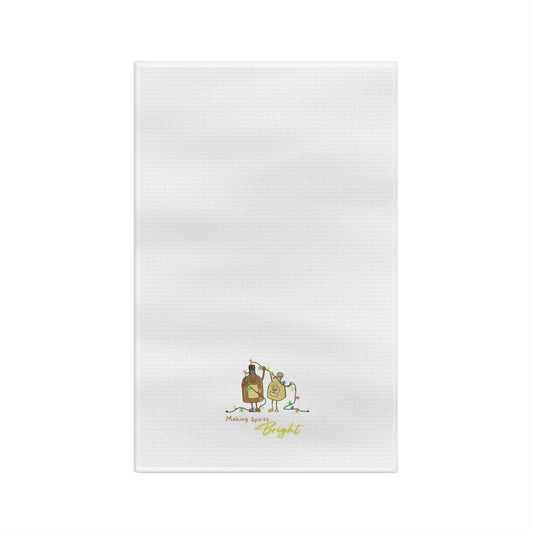 "Making Spirits Bright" Tea Towel
