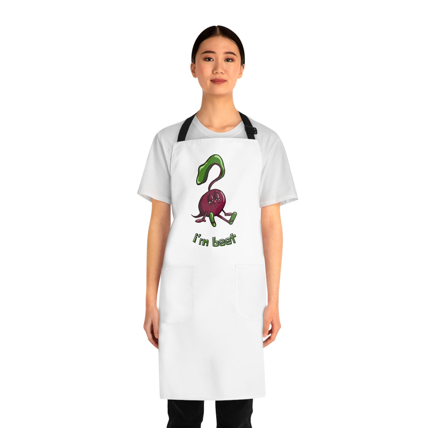 "I'm Beet" Apron with Pockets and Funny Beet Design