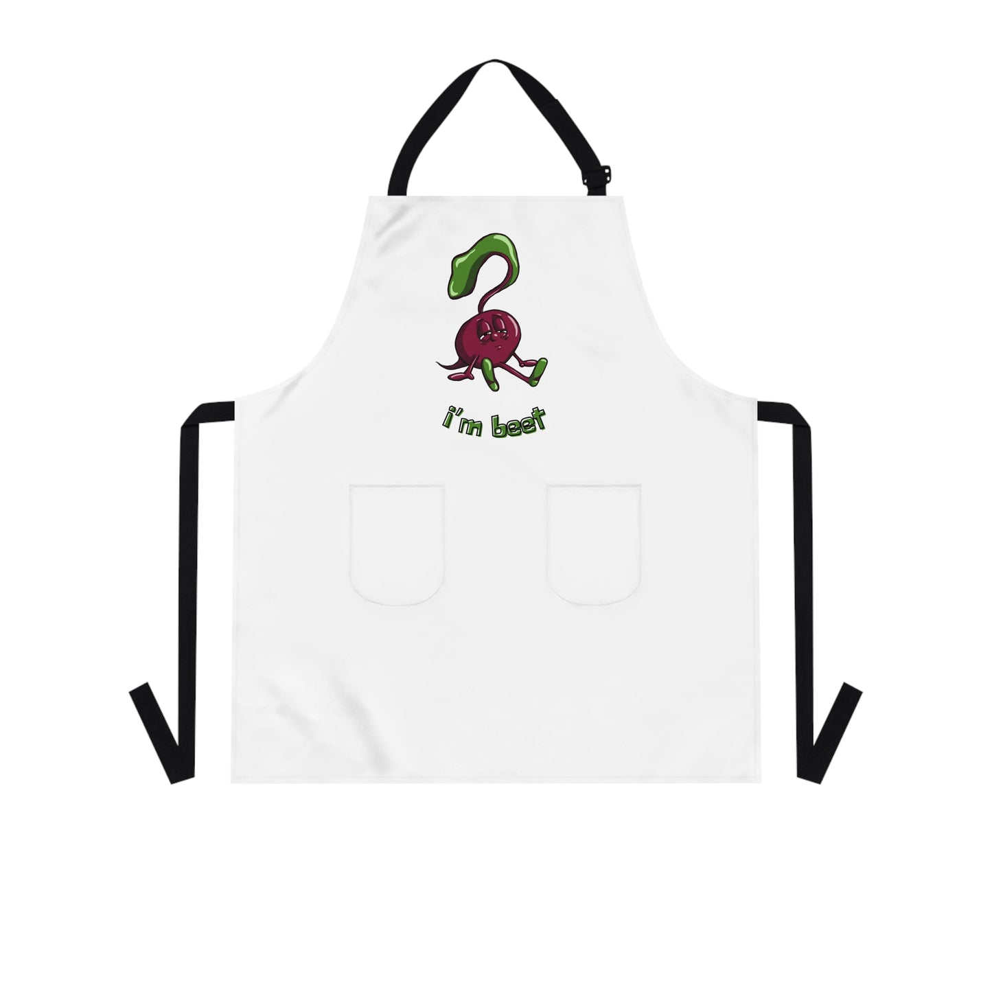 "I'm Beet" Apron with Pockets and Funny Beet Design