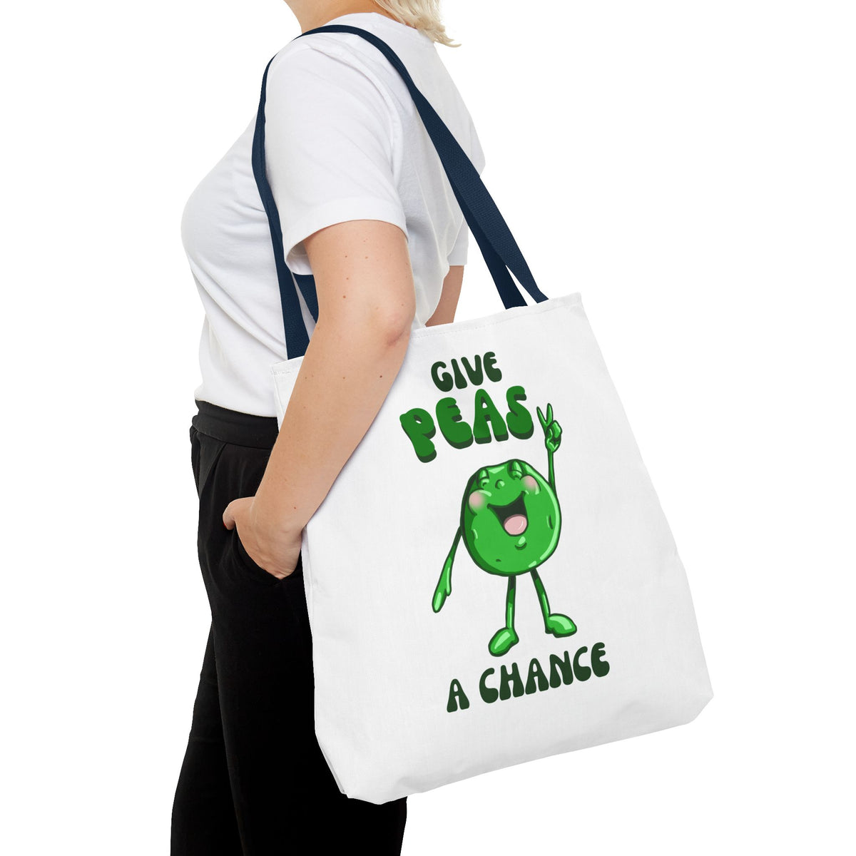 "Give Peas a Chance" Tote Bag