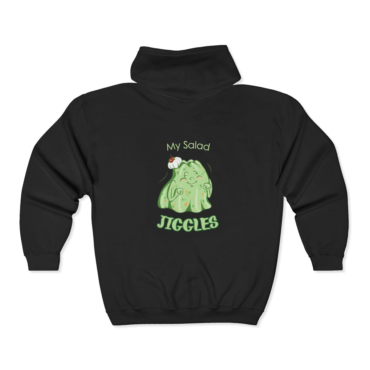 "My Salad Jiggles" Unisex Heavy Blend™ Full Zip Hooded Sweatshirt
