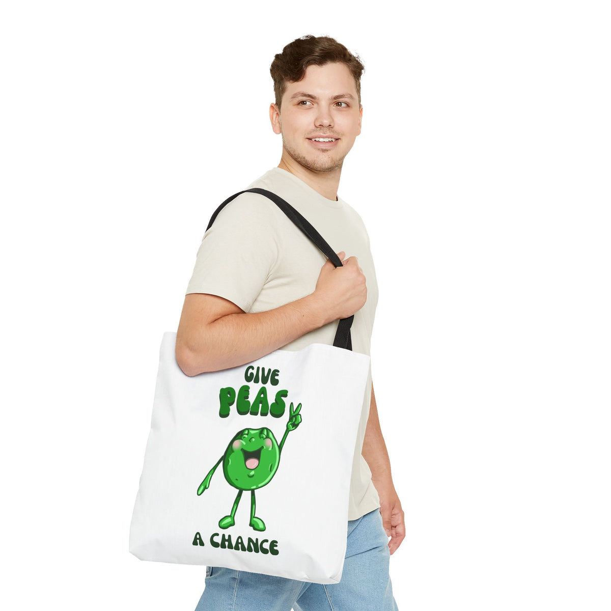 "Give Peas a Chance" Tote Bag