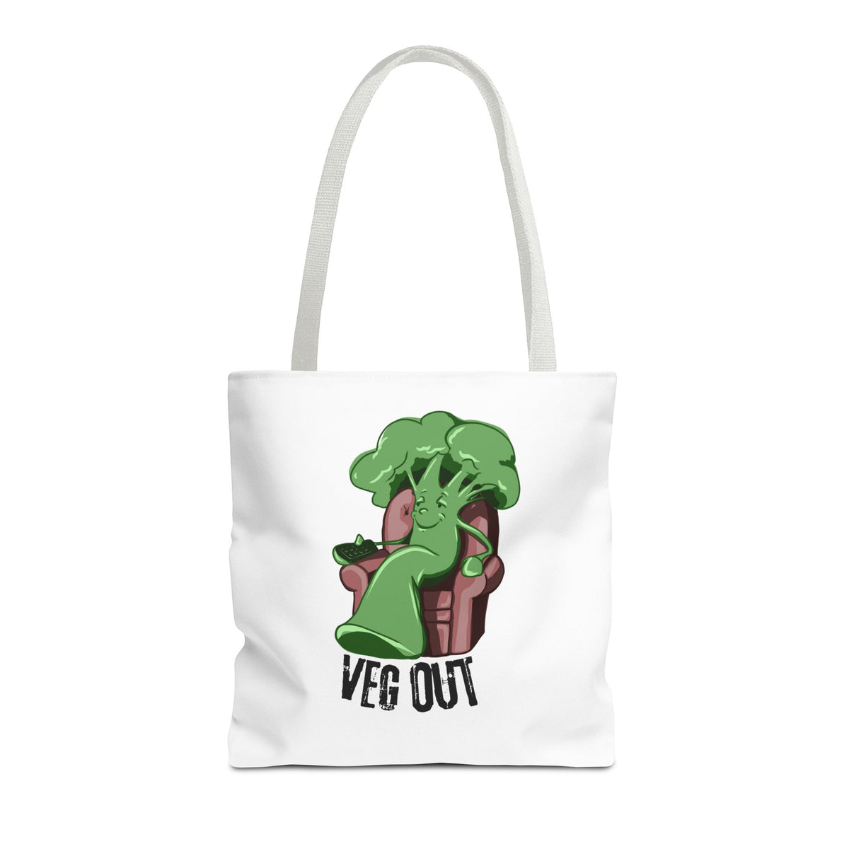 "Veg Out" Tote Bag - Fun Veggie Design for Plant Lovers