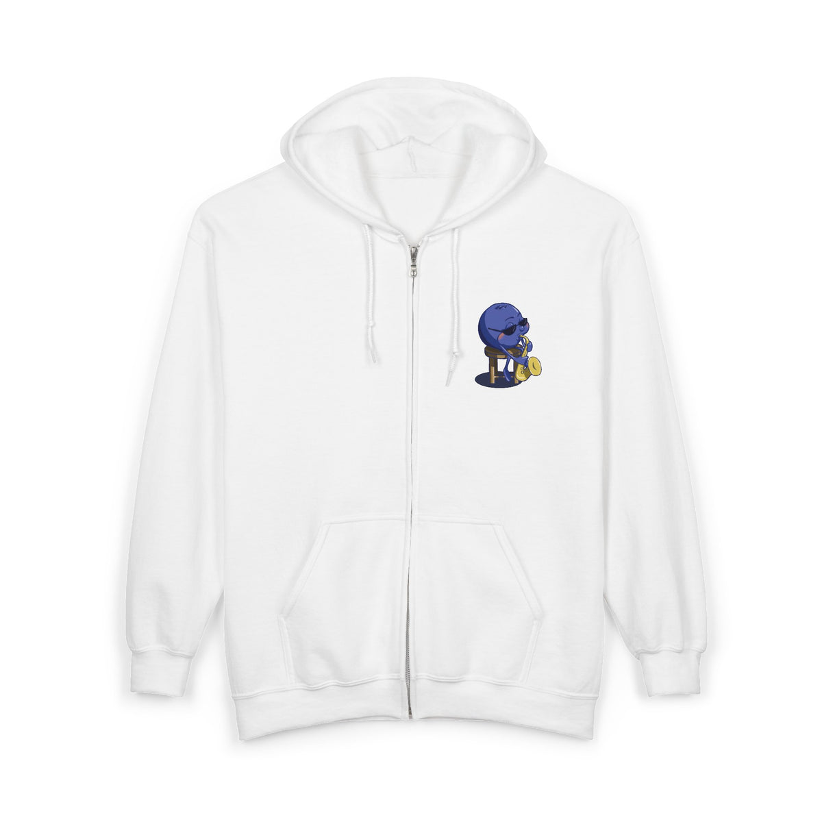 "Blues Berry" Unisex Heavy Blend™ Full Zip Hooded Sweatshirt