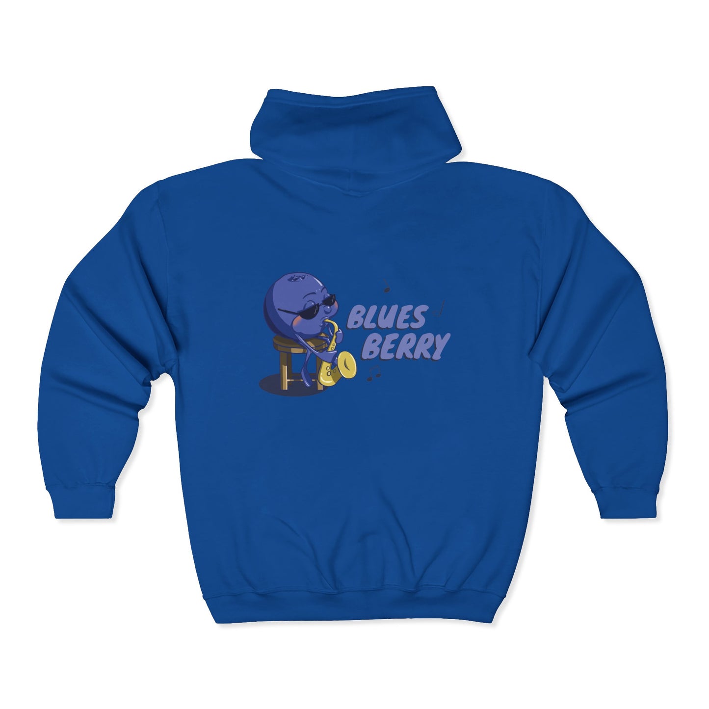 "Blues Berry" Unisex Heavy Blend™ Full Zip Hooded Sweatshirt