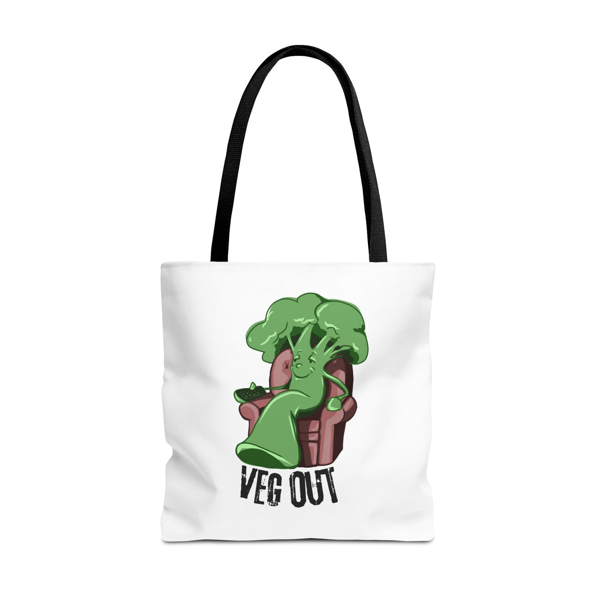 "Veg Out" Tote Bag - Fun Veggie Design for Plant Lovers