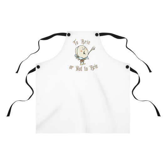 "To Brie or Not to Brie" Apron with Contrasting Straps