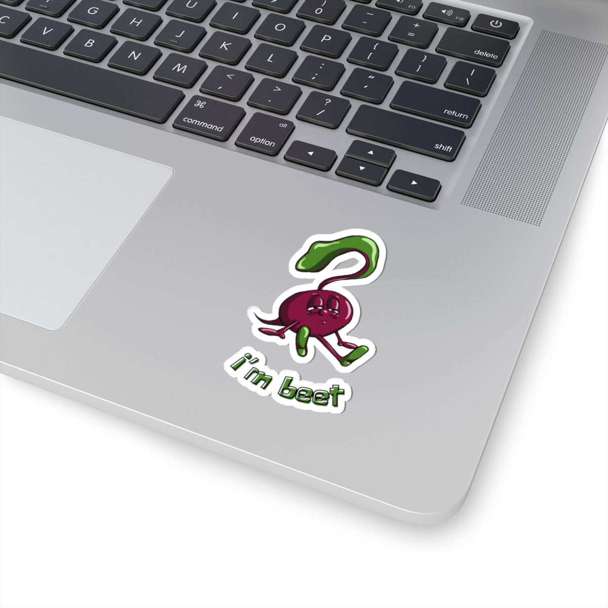 "I'm Beet" Stickers- Kiss-Cut Design - Fun Plant-Based Humor for Veggie Lovers