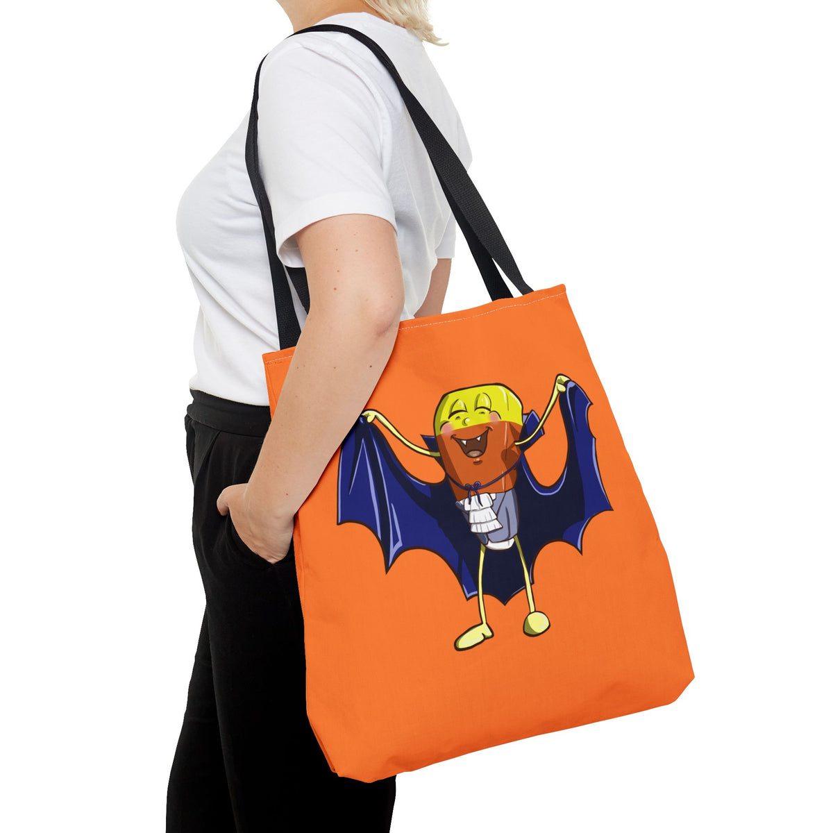 "Candy Corn Dracula" Tote Bag