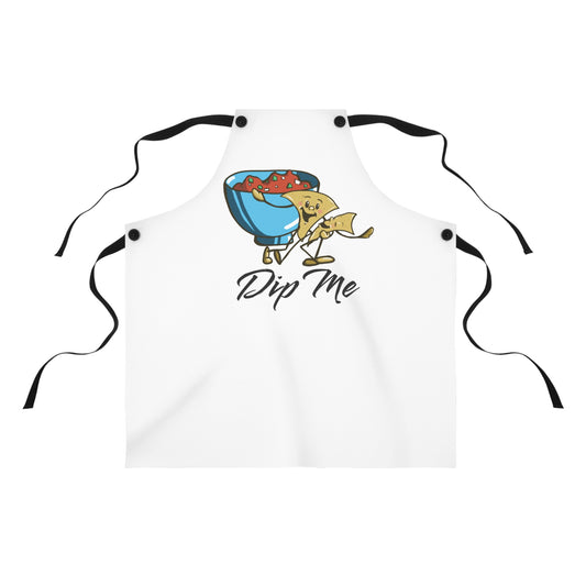 "Dip Me" Dancing Chips Apron with Contrasting Strap