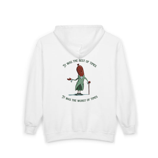 "It Was the Best of Times, It Was the Wurst of Times" Unisex Heavy Blend™ Full Zip Hooded Sweatshirt