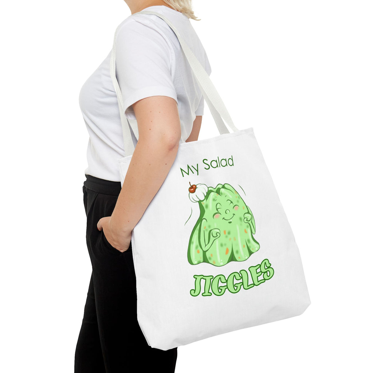 "My Salad Jiggles" Tote Bag