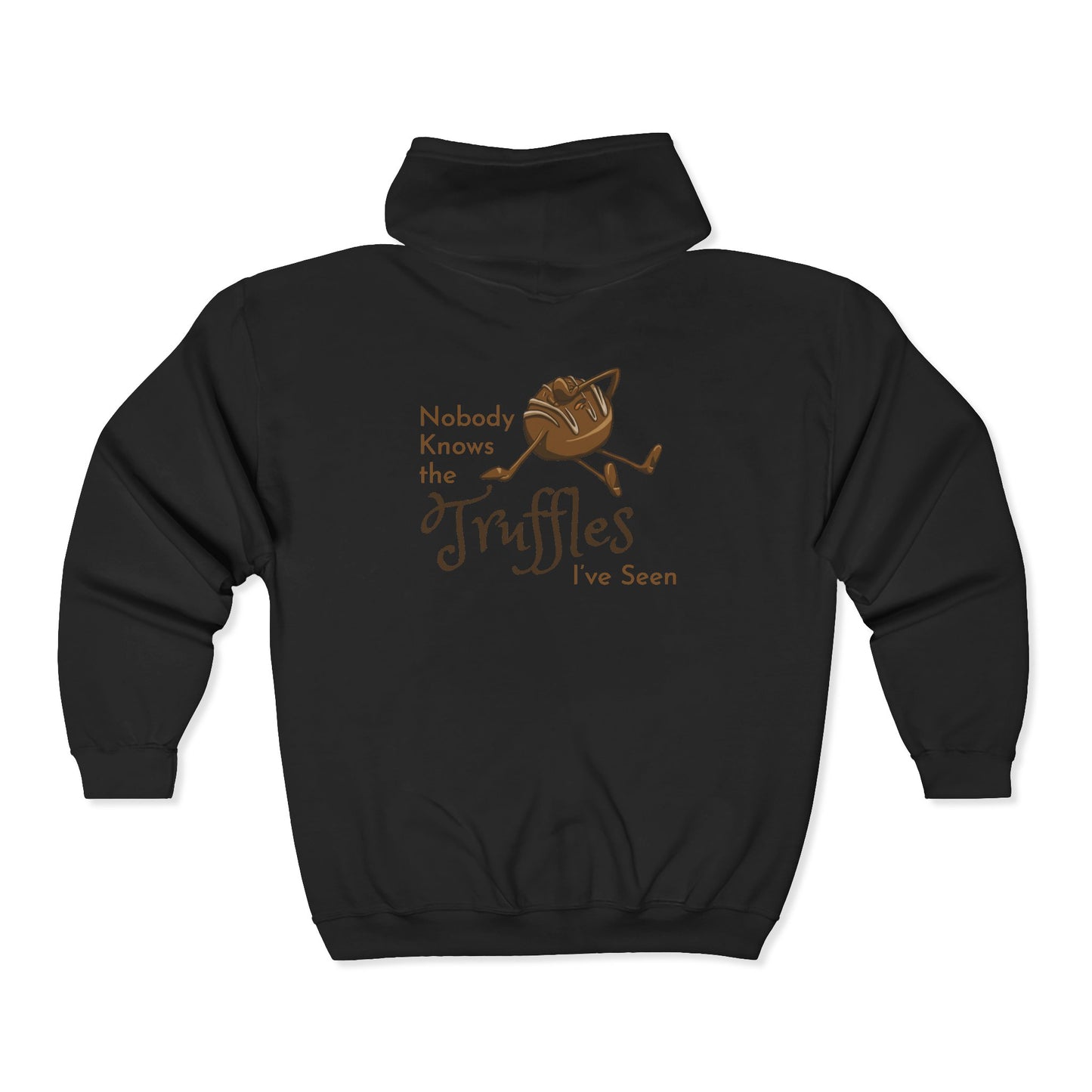 "Nobody Knows the Truffles I've Seen" Unisex Heavy Blend™ Full Zip Hooded Sweatshirt
