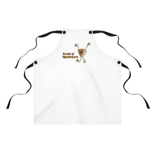 "Beware of Muensters" Apron with Contrasting Strap