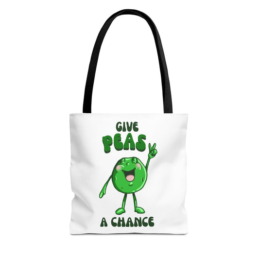 "Give Peas a Chance" Tote Bag