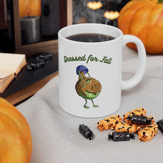 "Dressed for Fall" Ceramic Mug