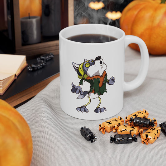 "Candy Corn Werewolf" Ceramic Mug