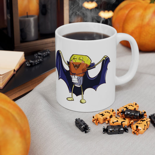 "Candy Corn Dracula" Ceramic Mug