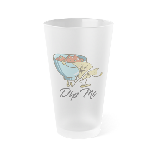 "Dip Me" Frosted Pint Glass