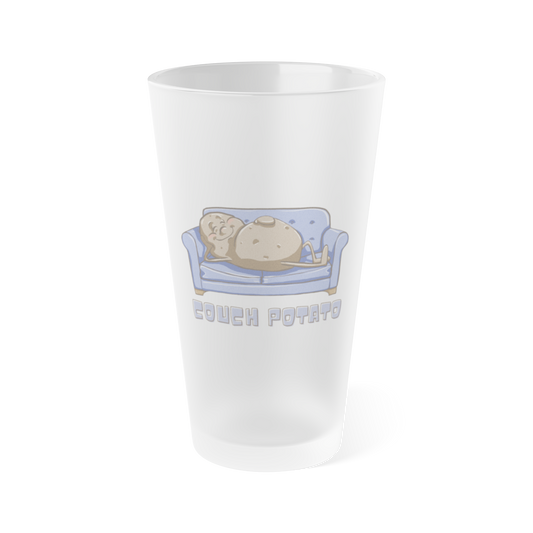"Couch Potato" Frosted Pint Glass