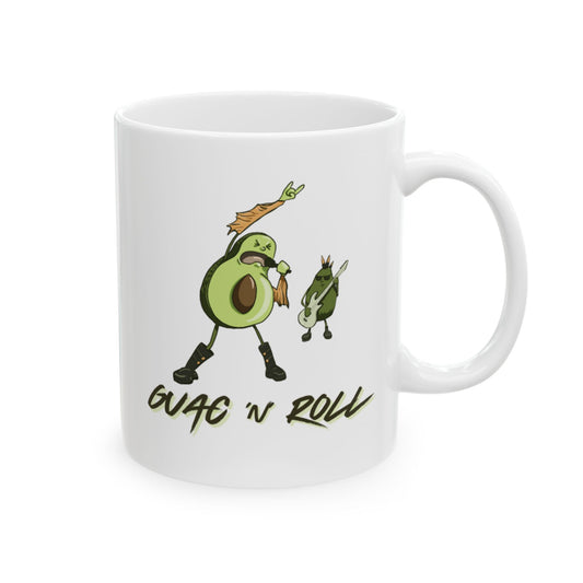 "Guac 'N' Roll" Ceramic Mug