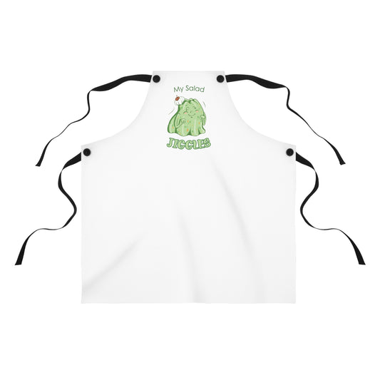 "My Salad Jiggles" Apron with Contrasting Straps