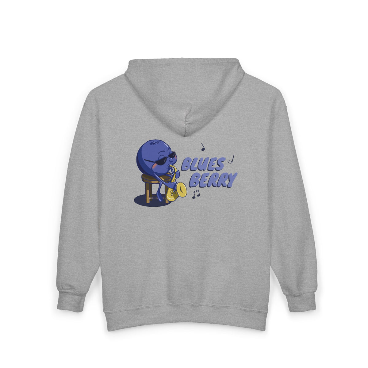 "Blues Berry" Unisex Heavy Blend™ Full Zip Hooded Sweatshirt