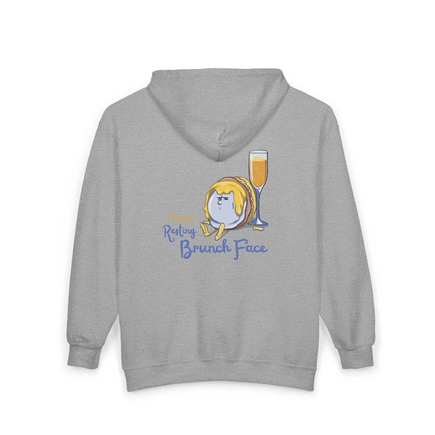 "I Have Resting Brunch Face" Unisex Heavy Blend™ Full Zip Hooded Sweatshirt
