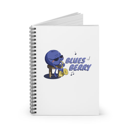Blues Berry Spiral Journal