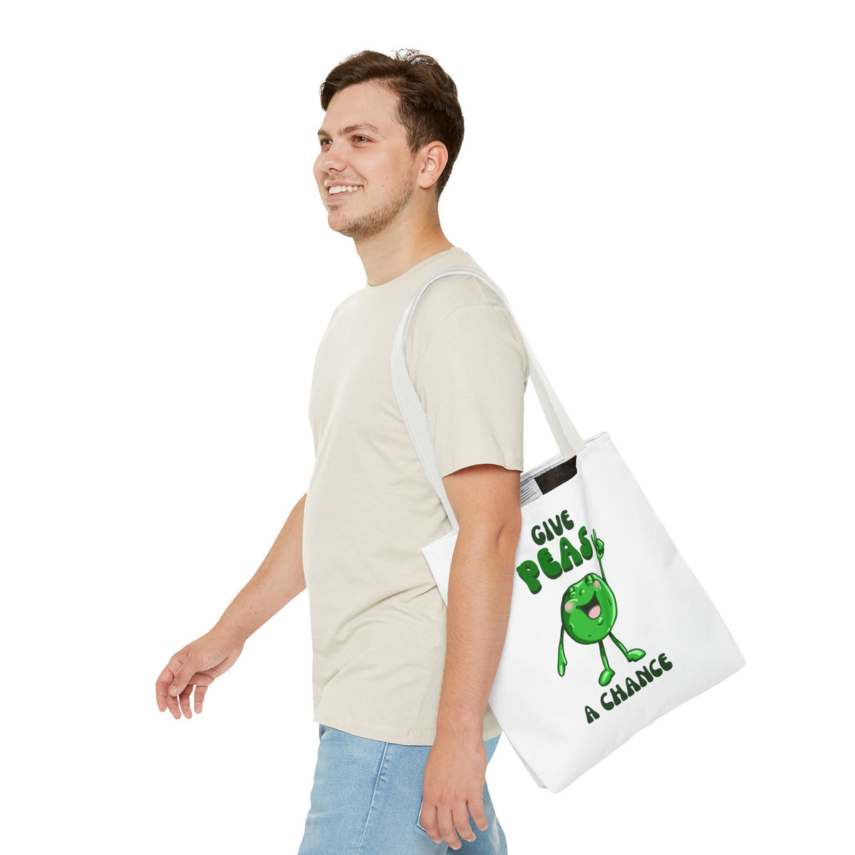 "Give Peas a Chance" Tote Bag
