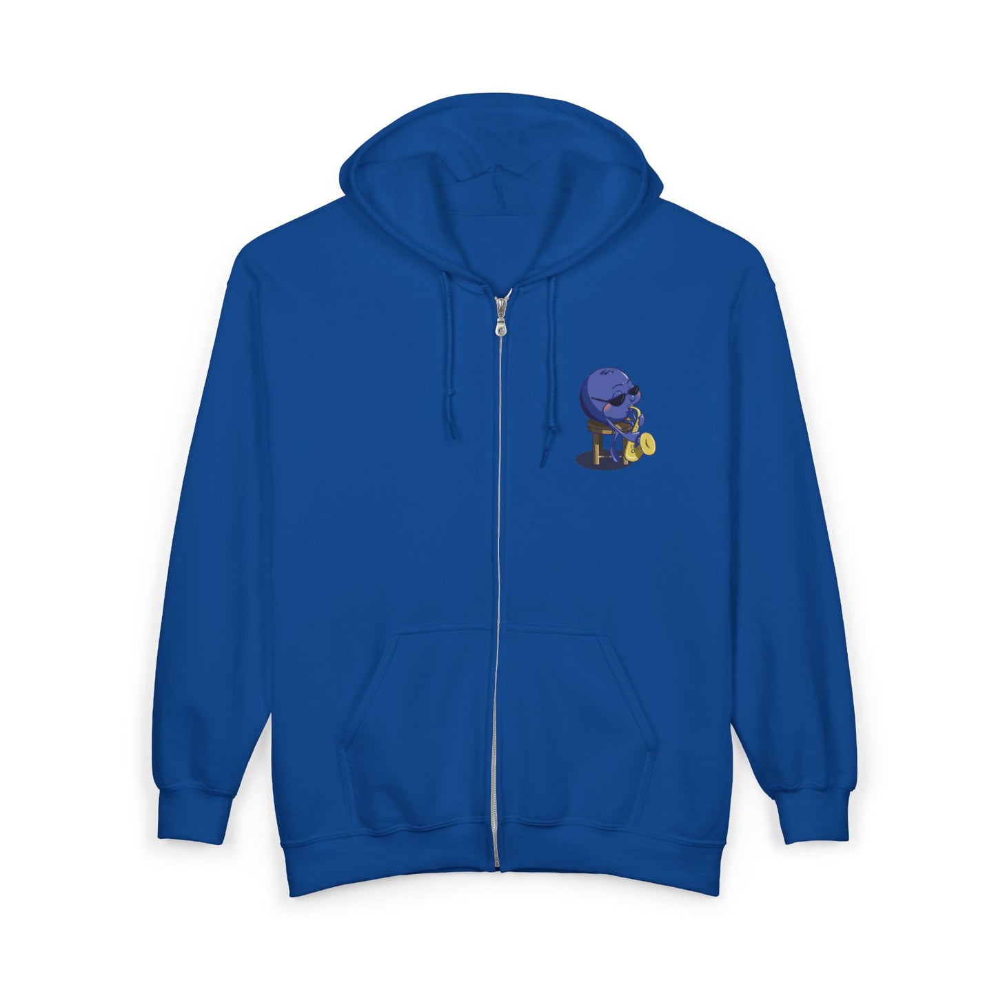 "Blues Berry" Unisex Heavy Blend™ Full Zip Hooded Sweatshirt