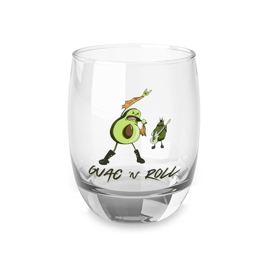 Guac N Roll Whiskey Glass