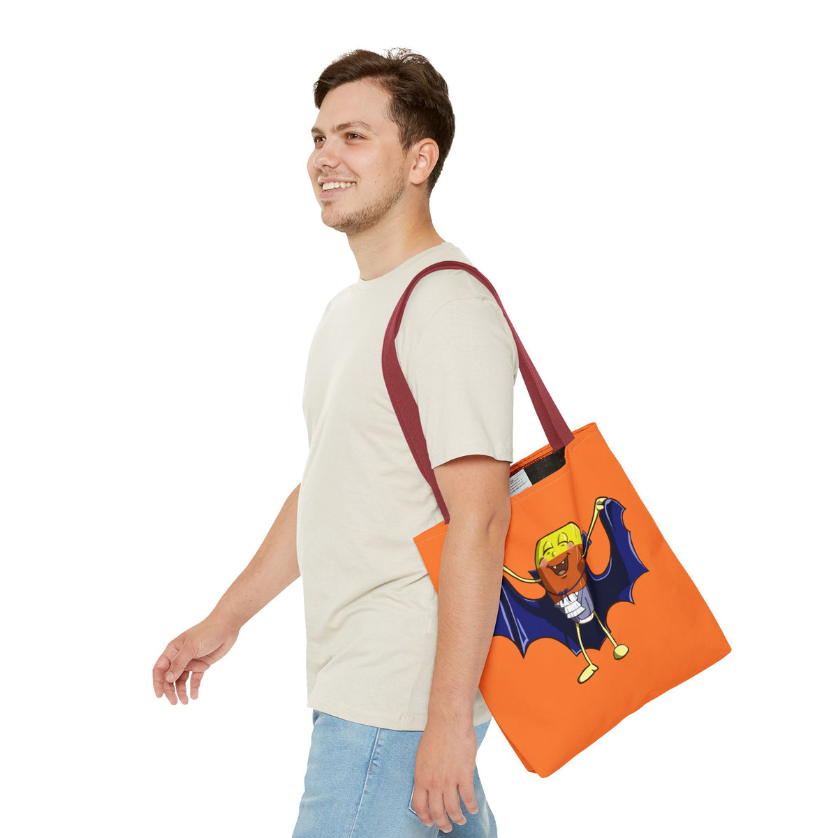 "Candy Corn Dracula" Tote Bag
