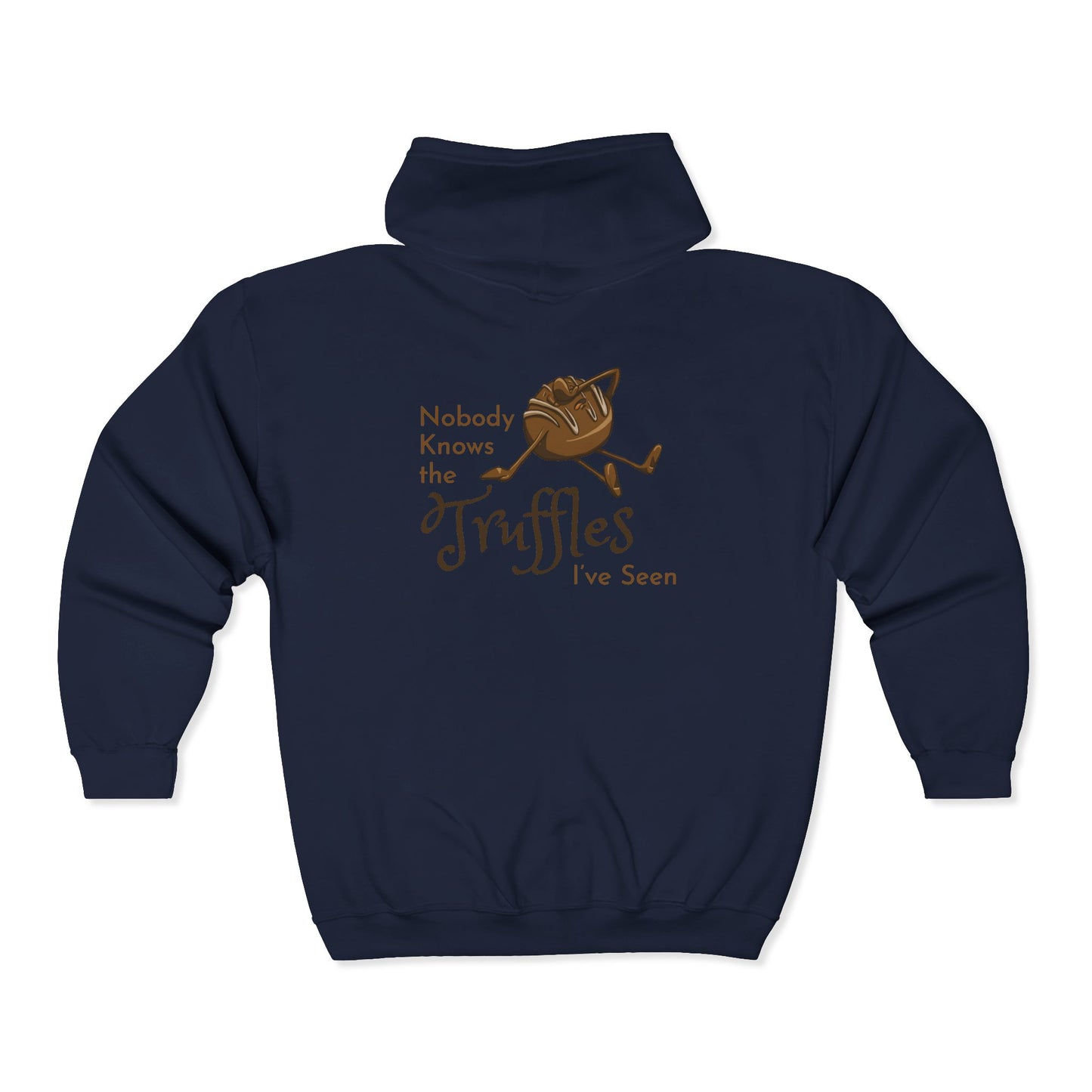 "Nobody Knows the Truffles I've Seen" Unisex Heavy Blend™ Full Zip Hooded Sweatshirt