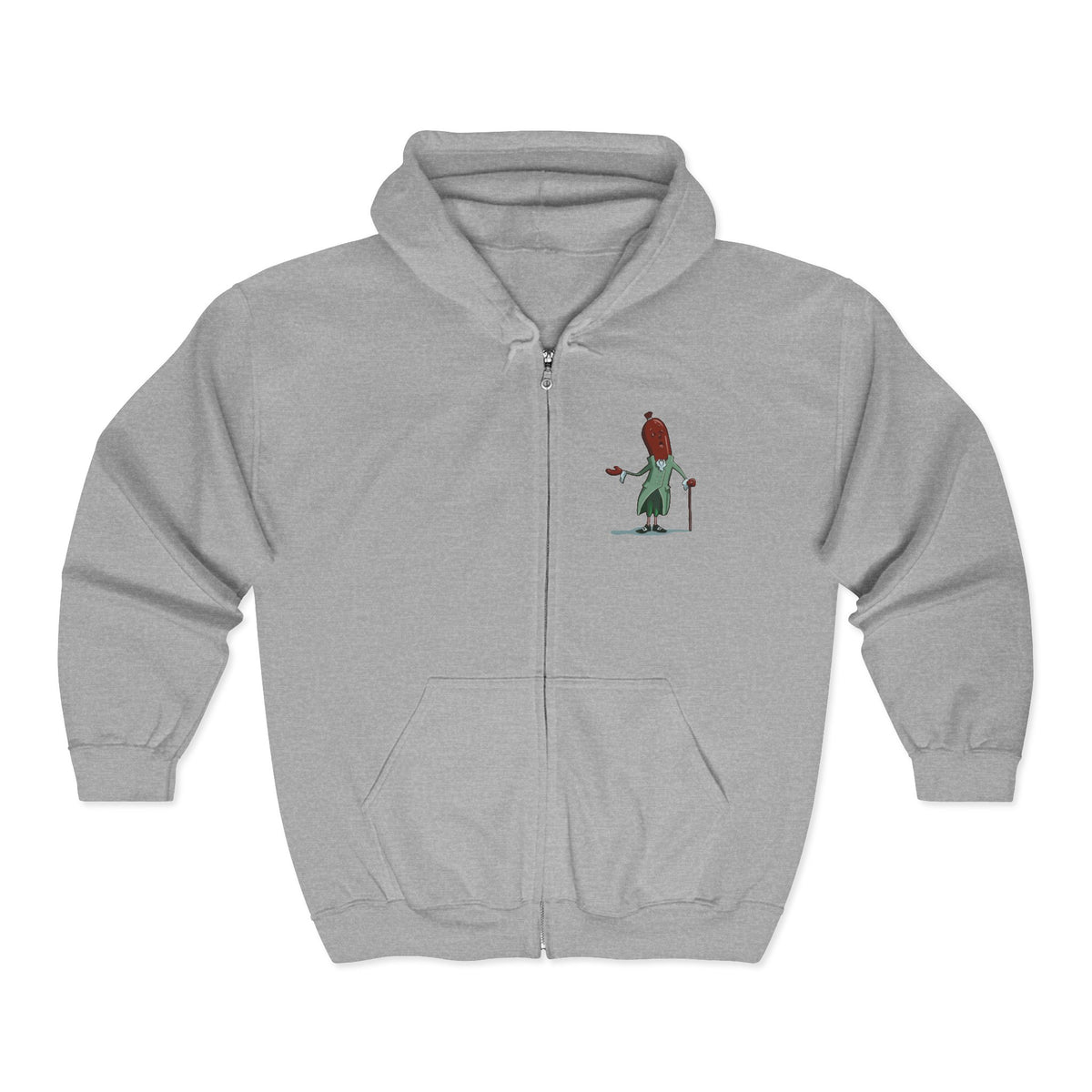 "It Was the Best of Times, It Was the Wurst of Times" Unisex Heavy Blend™ Full Zip Hooded Sweatshirt